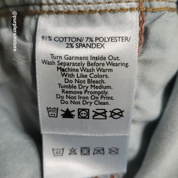 Eddie Bauer Jeans 12 Slightly Curvy Straight Mid Rise Dark Wash Stretch Denim - Picture 5 of 12